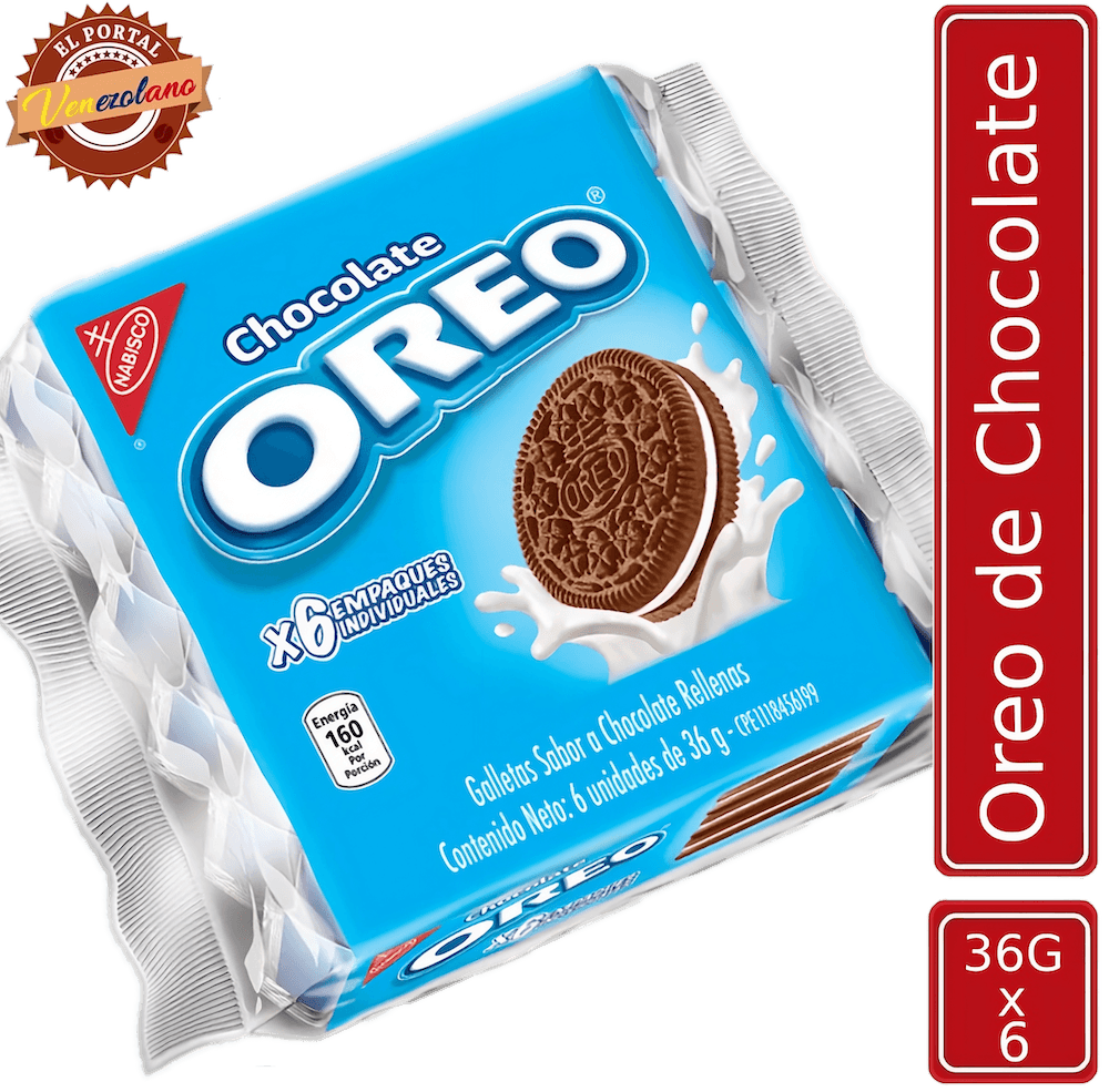 Galletas Oreo Pequeñas Chocolate Venezuela Paquete x 6