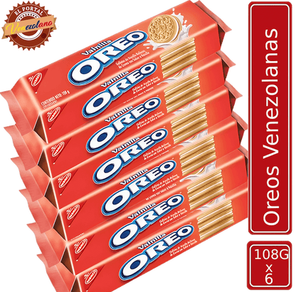 Galletas Oreo  Vainilla Venezuela x 6 Unidades