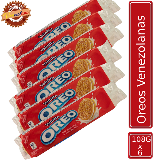 Galletas Oreo  Vainilla Venezuela x 6