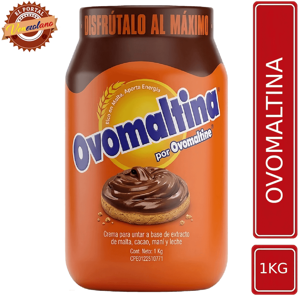 Ovomaltina 1.000g venezolana, disponible en Colombia