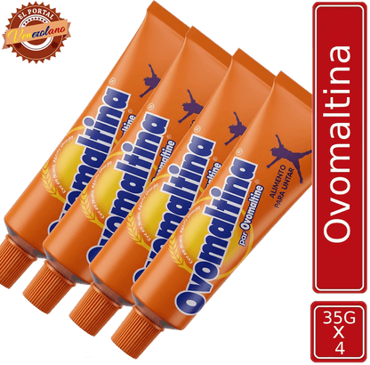 Pack de 4 Ovomaltina 35g venezolana, disponible en Colombia