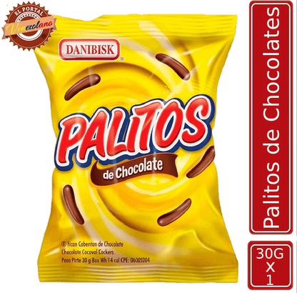 Palitos de chocolate Danibisk venezolanos, disponible en Colombia
