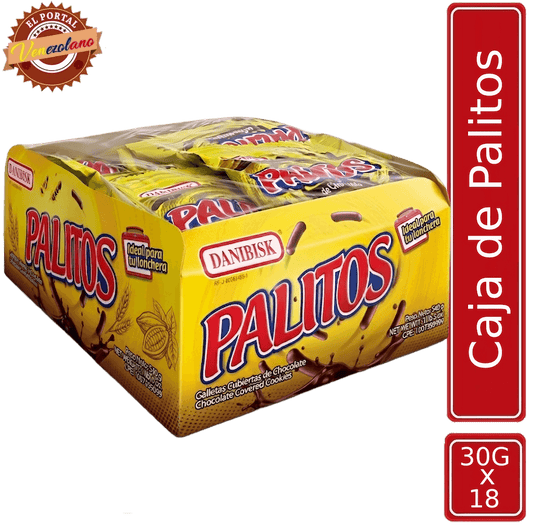 Palitos de Chocolate Danibisk Venezuela x 18 Unidades