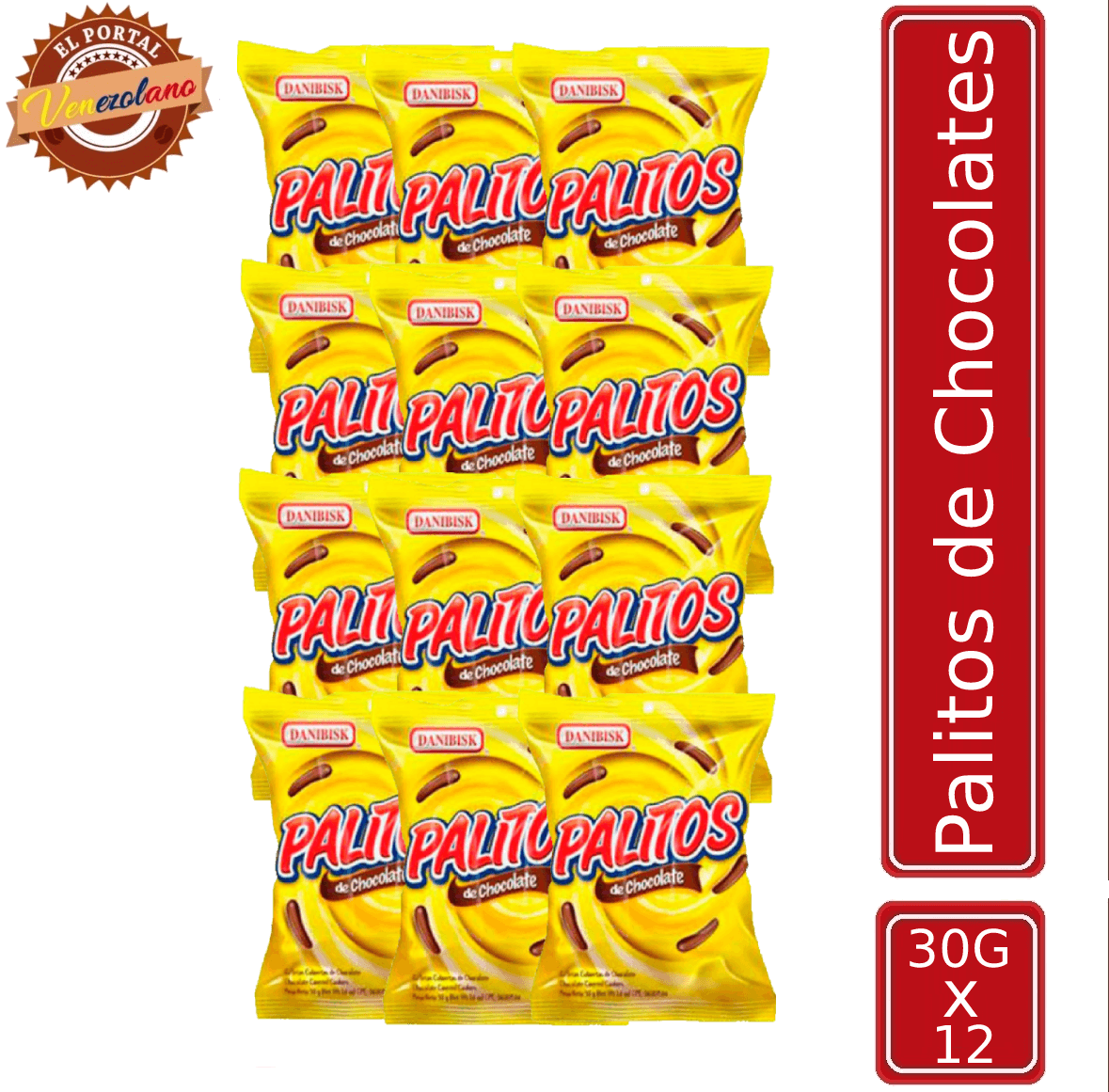 Palitos de Chocolate Danibisk Venezuela x 12