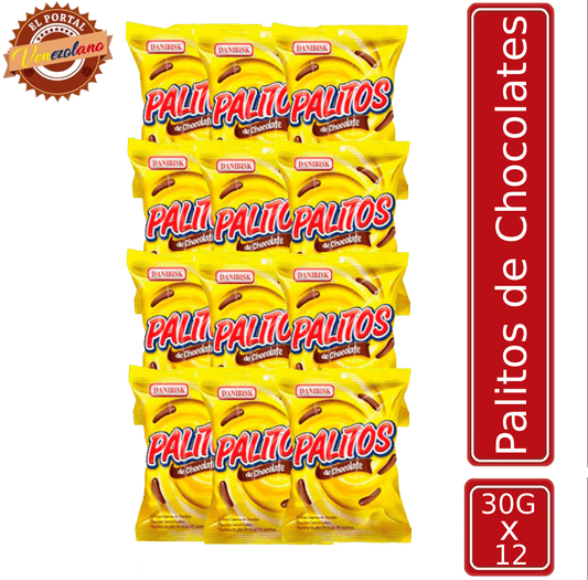 Palitos de Chocolate Danibisk Venezuela x 12