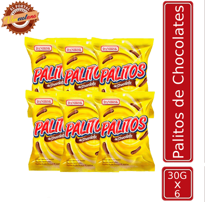 Palitos de Chocolate Danibisk Venezuela x 6