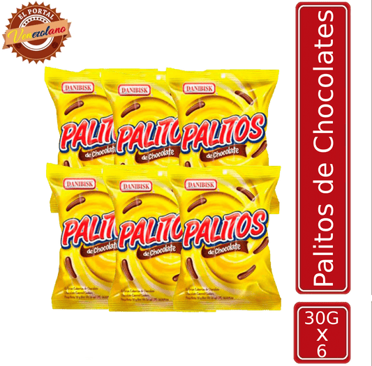 Palitos de Chocolate Danibisk Venezuela x 6
