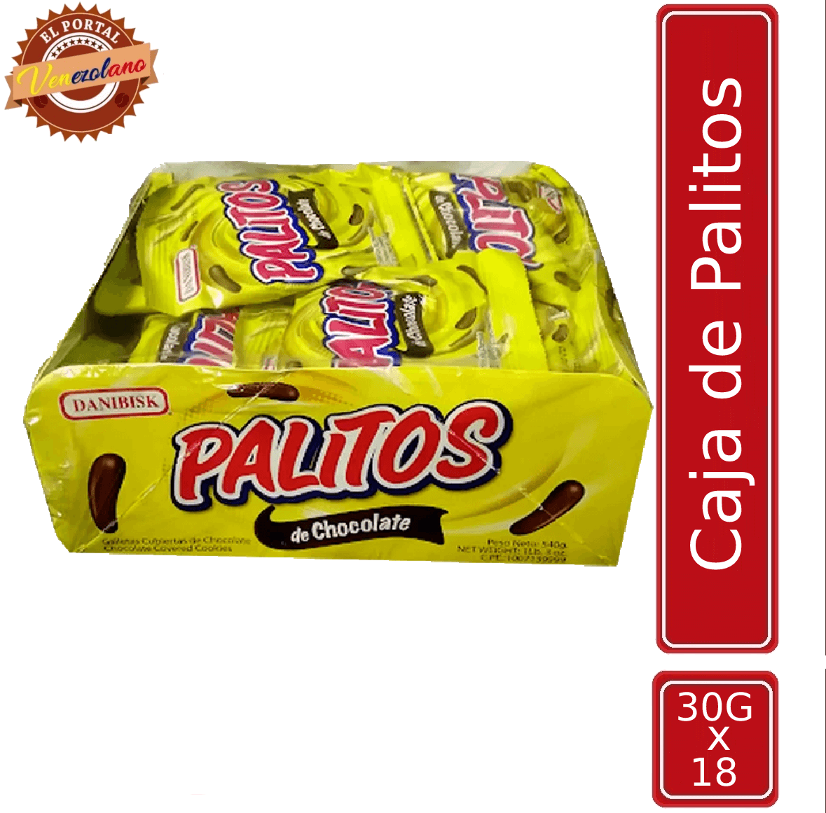 Palitos de Chocolate Danibisk Venezuela x 18