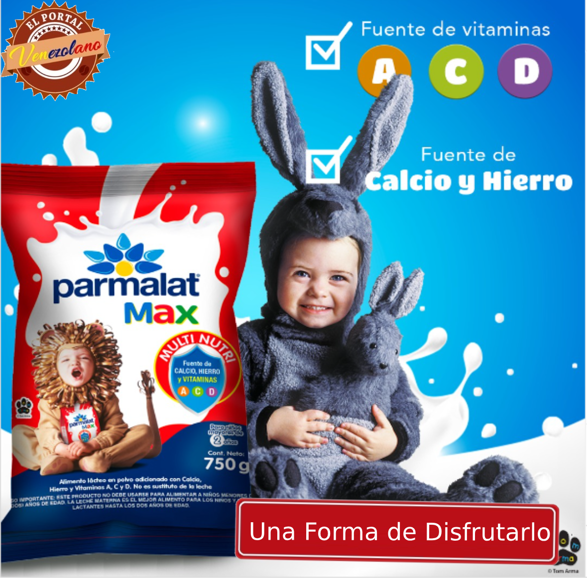 Leche Parmalat Max 400Gr Venezuela