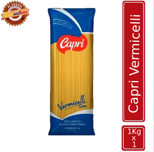 Pasta Larga  Vermicelli Capri 1Kg Venezuela
