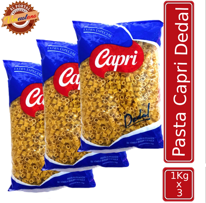 Pasta Corta Dedal Capri 1Kg Venezuela x 3
