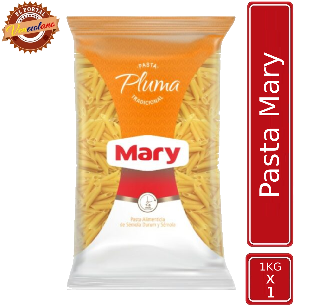 Pasta Corta Mary Pluma 1Kg Venezuela