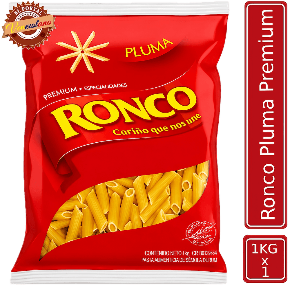 Pasta Corta Ronco Pluma Premium 1 Kg  Venezuela