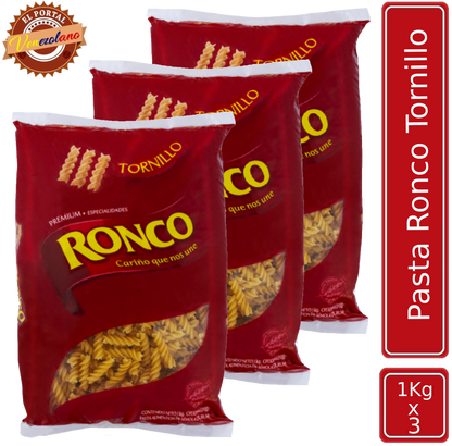 Pasta Ronco Tornillo 1Kg  Venezuela X 3