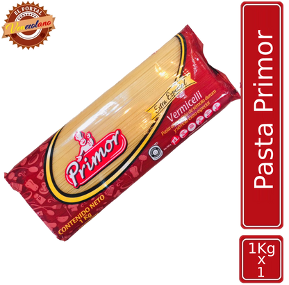 Pasta  Larga Primor Vermicelli 1Kg Venezuela