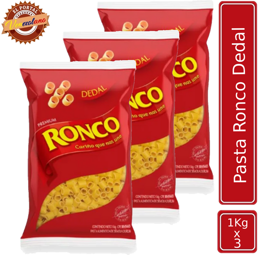 Pasta Ronco Dedal 1Kg  Venezuela x 3