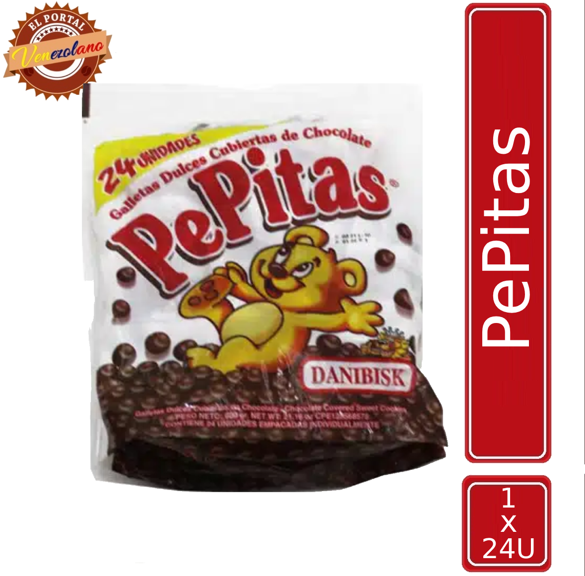 Galletas Danibisk Pepitas Chocolate x 24