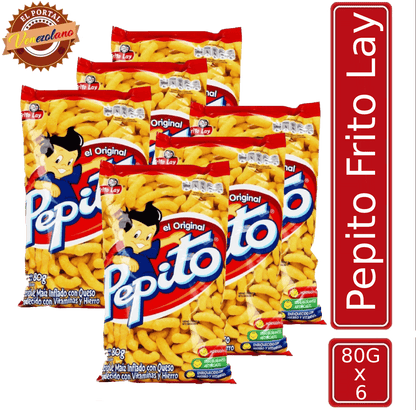 Pepito 80 Gr Frito Lay  Venezuela x 6