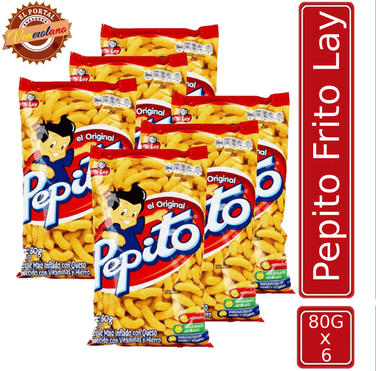 Pepito 80 Gr Frito Lay  Venezuela x 6