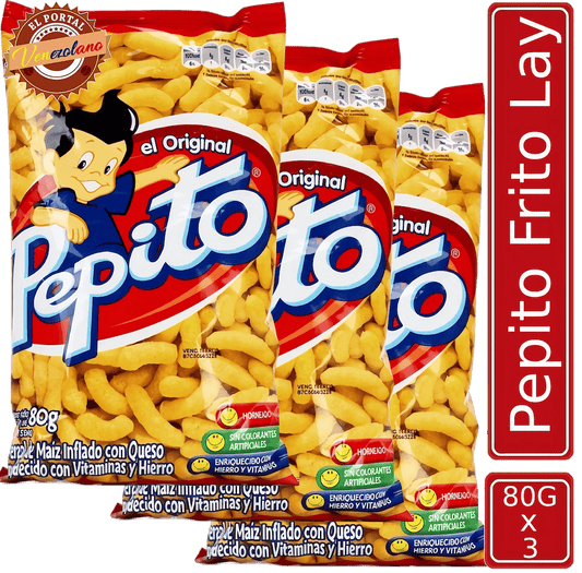 Pepito 80g Frito Lay  Venezuela x 3 Unidades