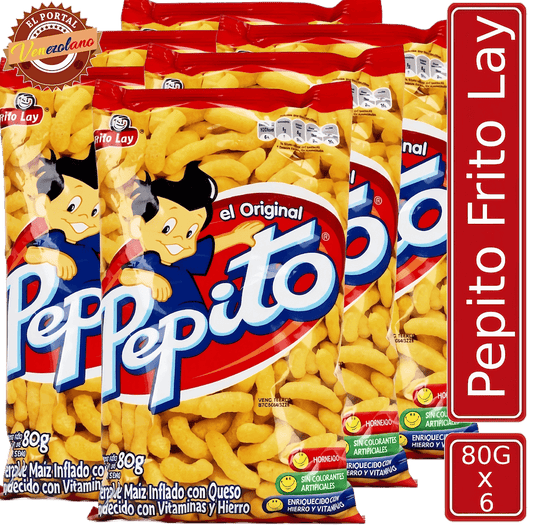 Pepito 80g Frito Lay  Venezuela x 6 Unidades