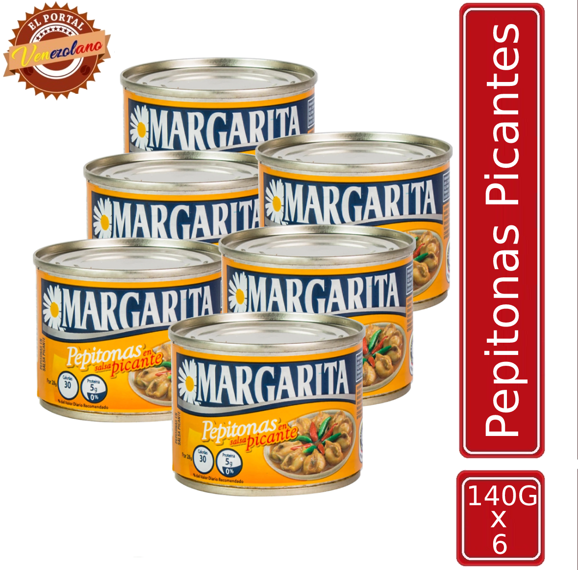 Pepitonas Picantes 140 Gr Venezuela x 6