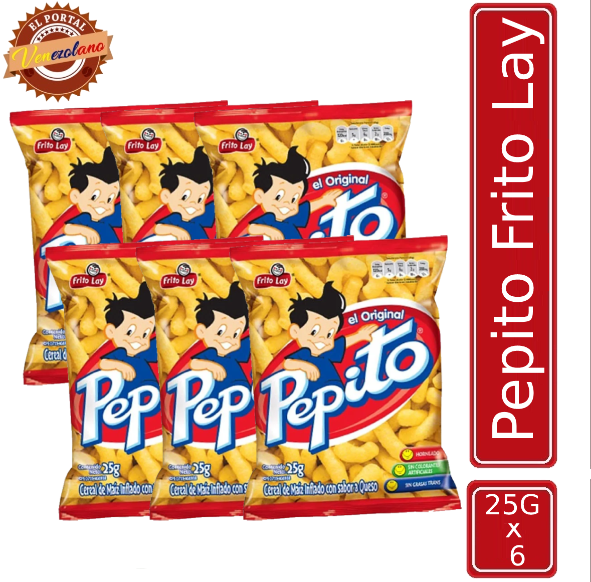 Pepito 25Gr Frito Lay  Venezuela x 6
