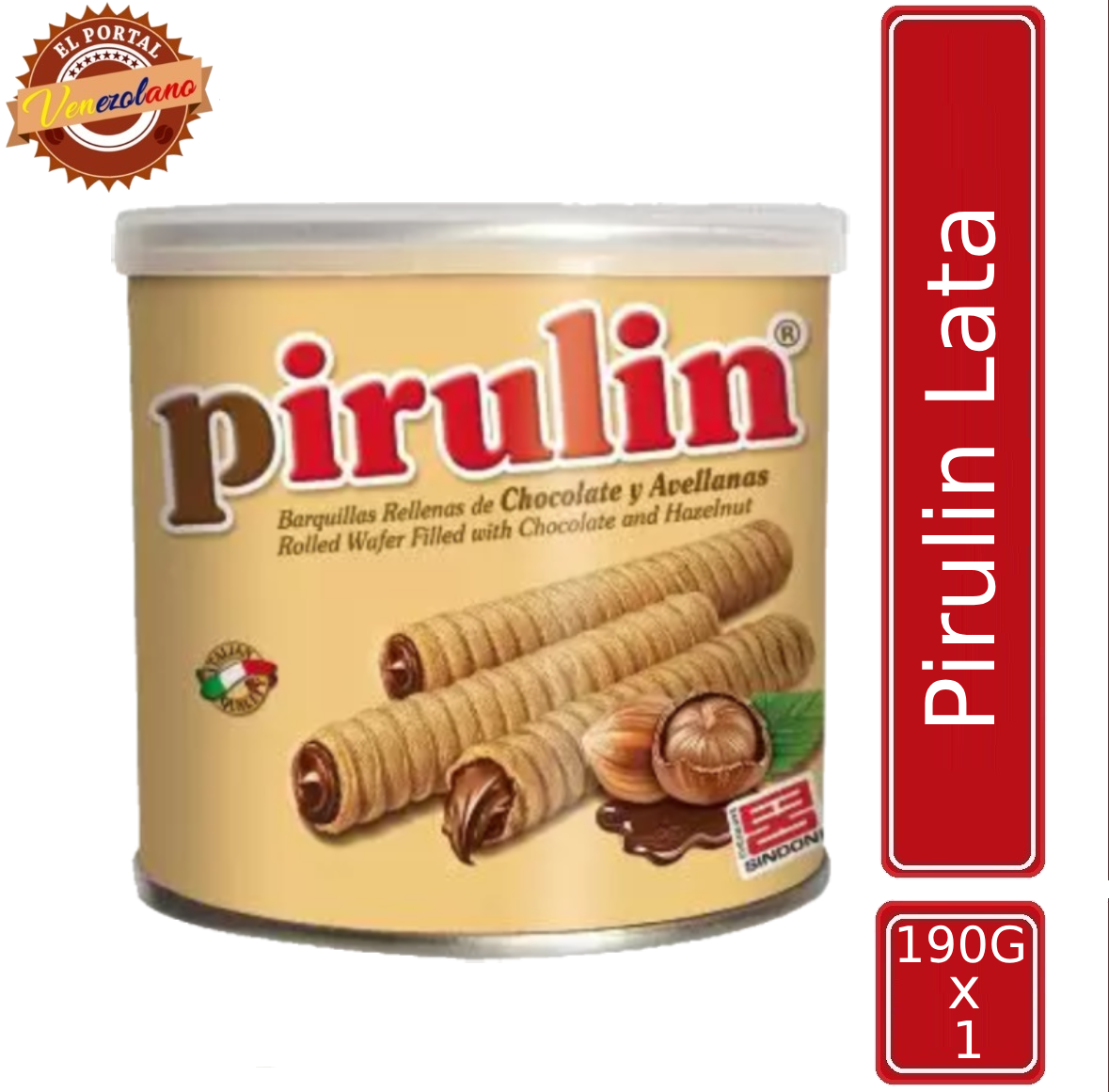 Pirulin  Lata 190G Sindoni Venezuela