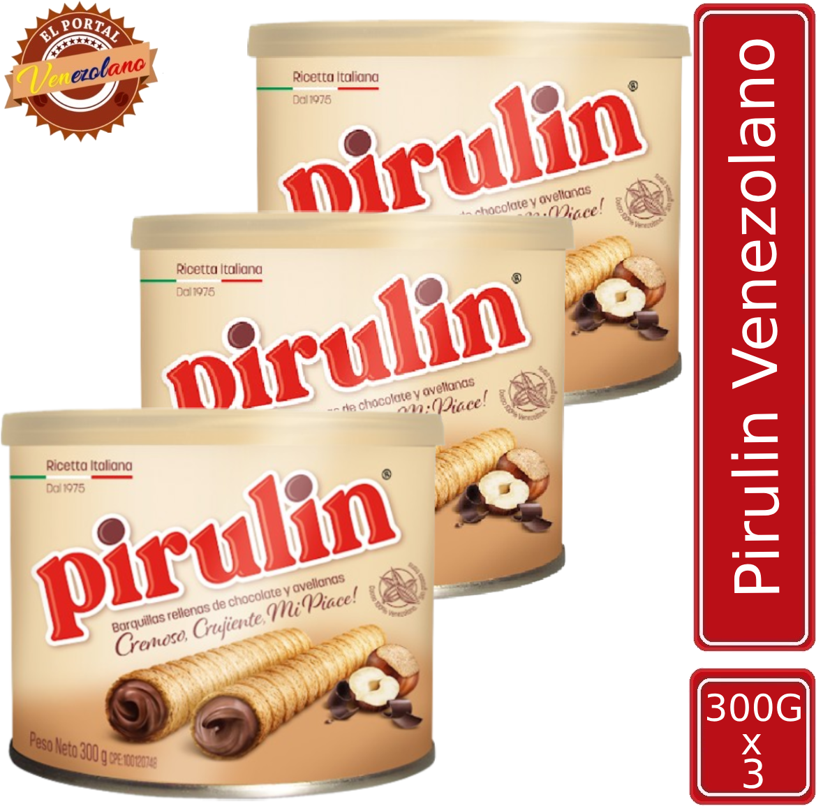 Pirulin Lata 300 Gr Venezuela x 3