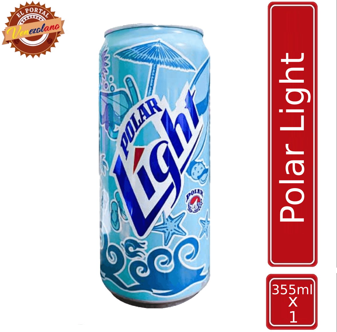 Cerveza Polar Light 355 ml venezolana, disponible en Colombia