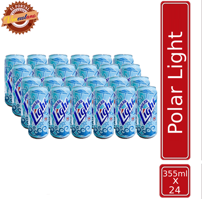 Pack de 24 cerveza Polar Light 355 ml venezolana, disponible en Colombia