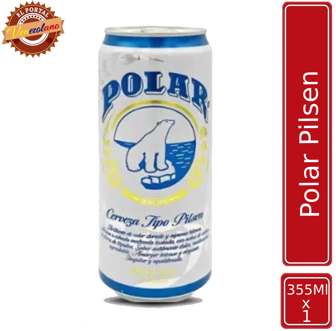 Cerveza Polar en lata 355 ml venezolana, disponible en Colombia