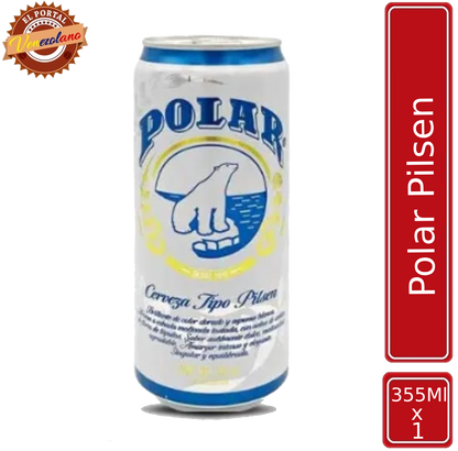 Cerveza Polar en lata 355 ml venezolana, disponible en Colombia
