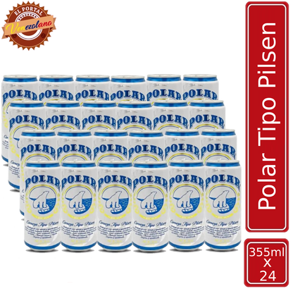 Cerveza Polar Lata 355 Ml Venezuela x 24