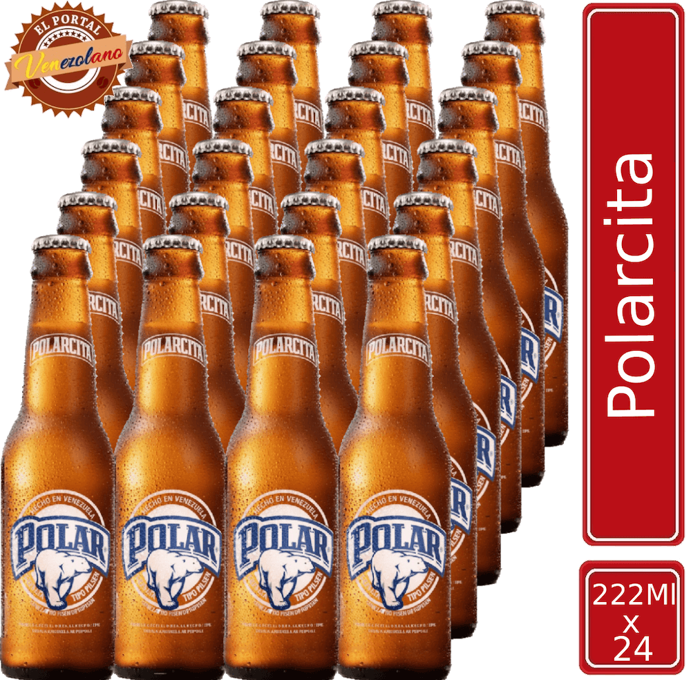 Pack de 24 cerveza Polarcita venezolana, disponible en Colombia