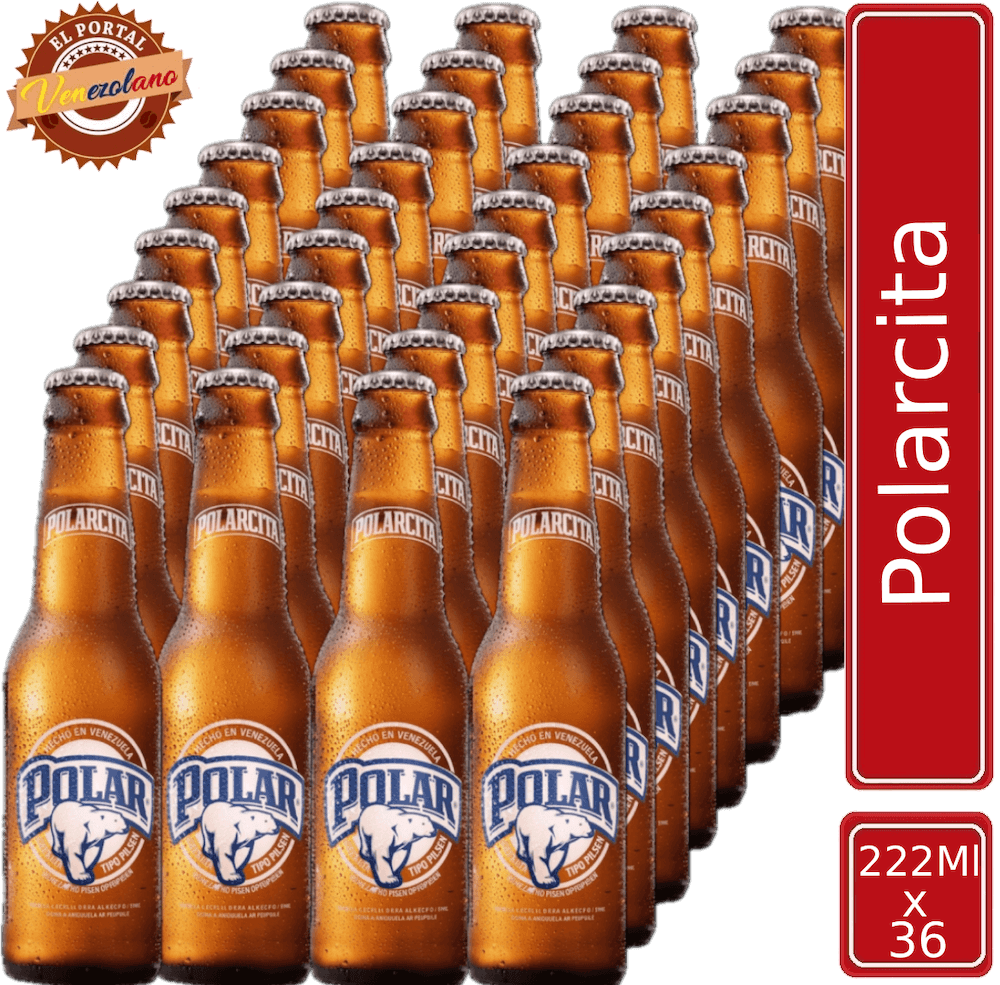 Pack de 36 cerveza Polarcita venezolana, disponible en Colombia