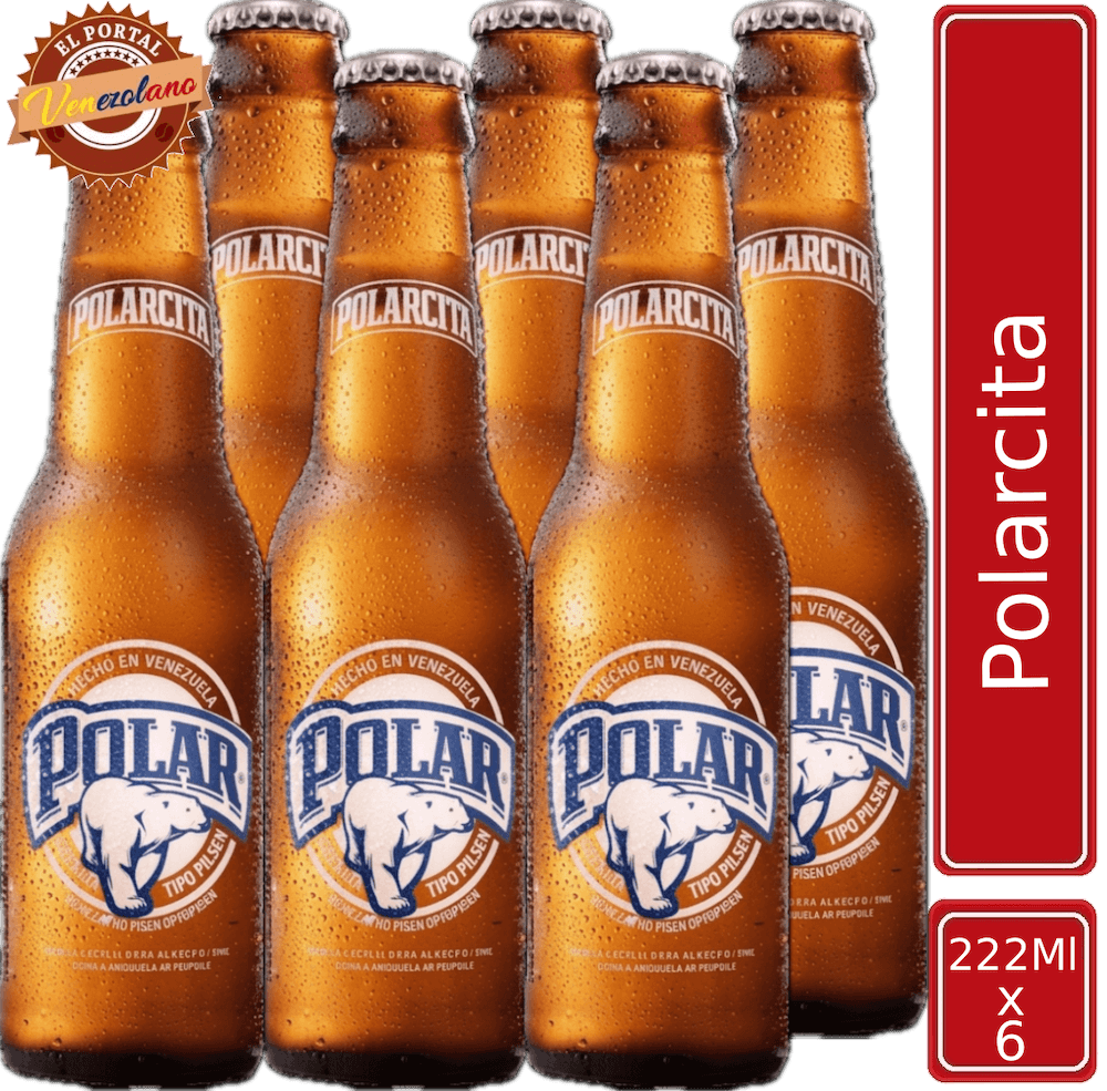 Pack de 6 cerveza Polarcita venezolana, disponible en Colombia