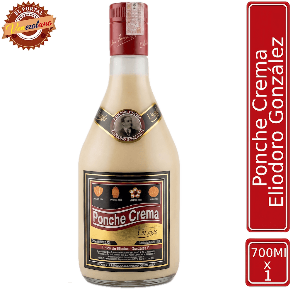 Ponche crema Eliodoro González venezolano, disponible en Colombia