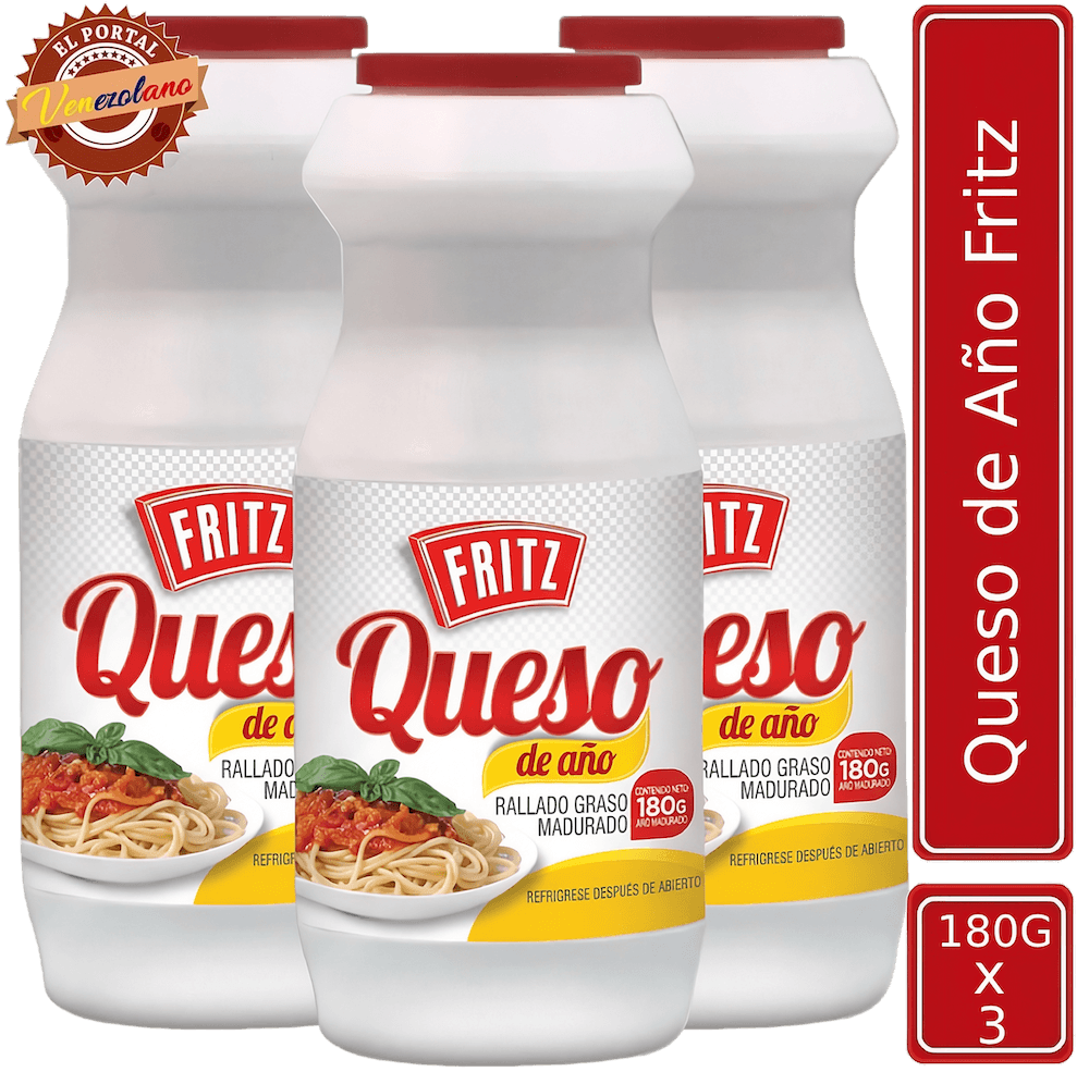 Queso de Año Fritz 180g Venezuela  x 3 Unidades