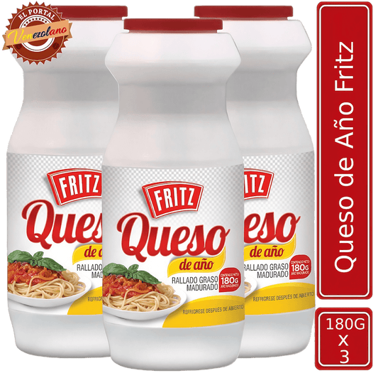 Queso de Año Fritz 180g Venezuela  x 3 Unidades