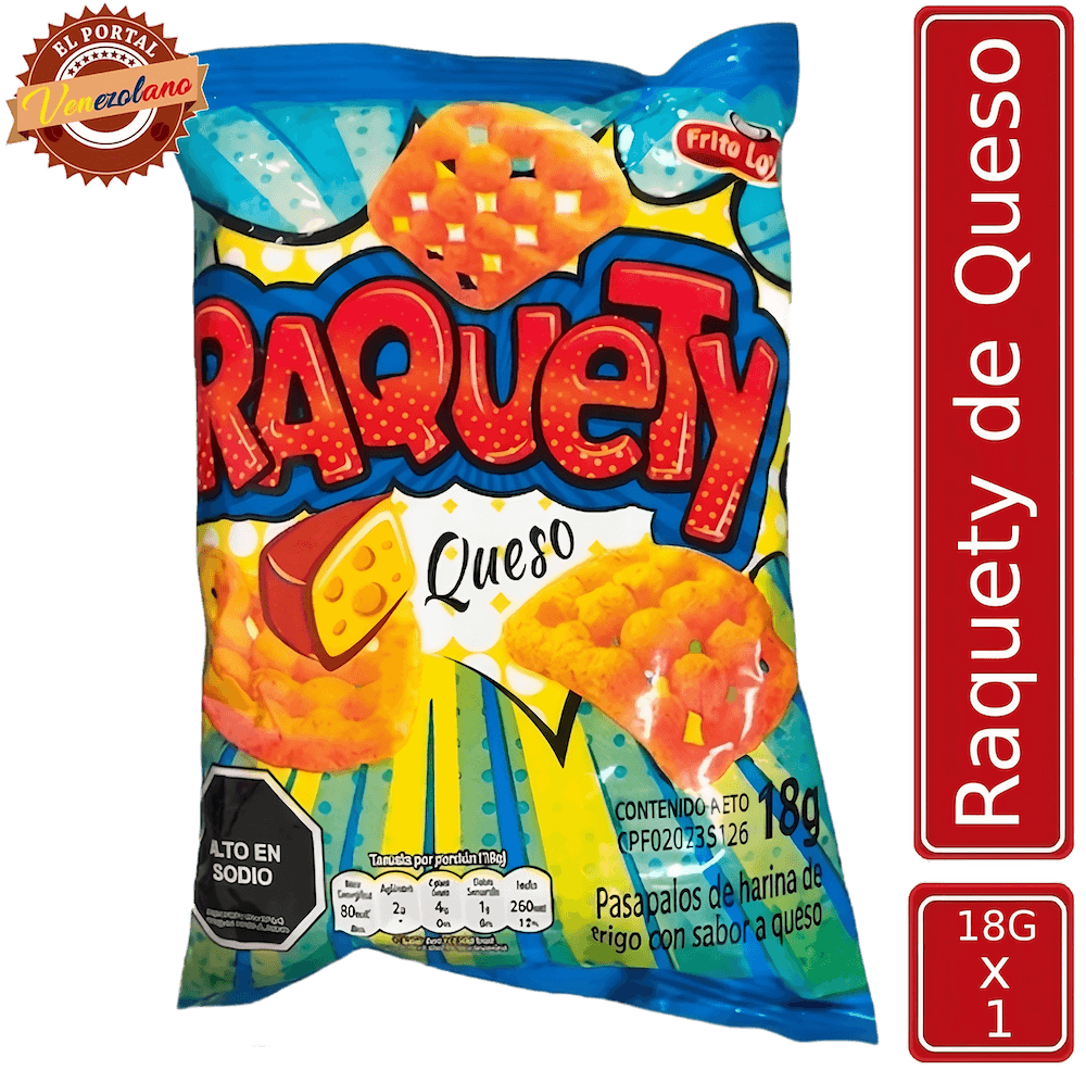 Raquety de queso Frito Lay venezolano, disponible en Colombia