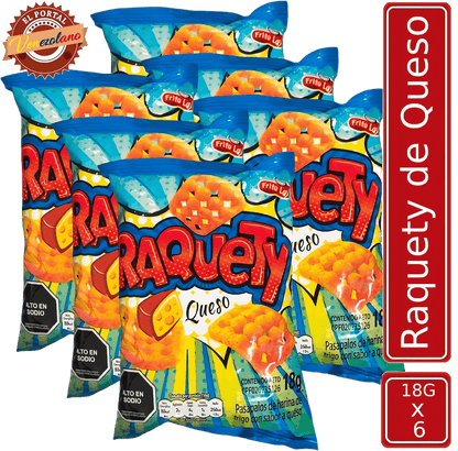 Pack de 6 Raquety de queso Frito Lay venezolano, disponible en Colombia