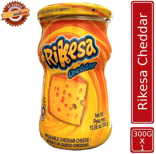 Rikesa Queso Fundido Cheddar 300g Untable Original Venezuela