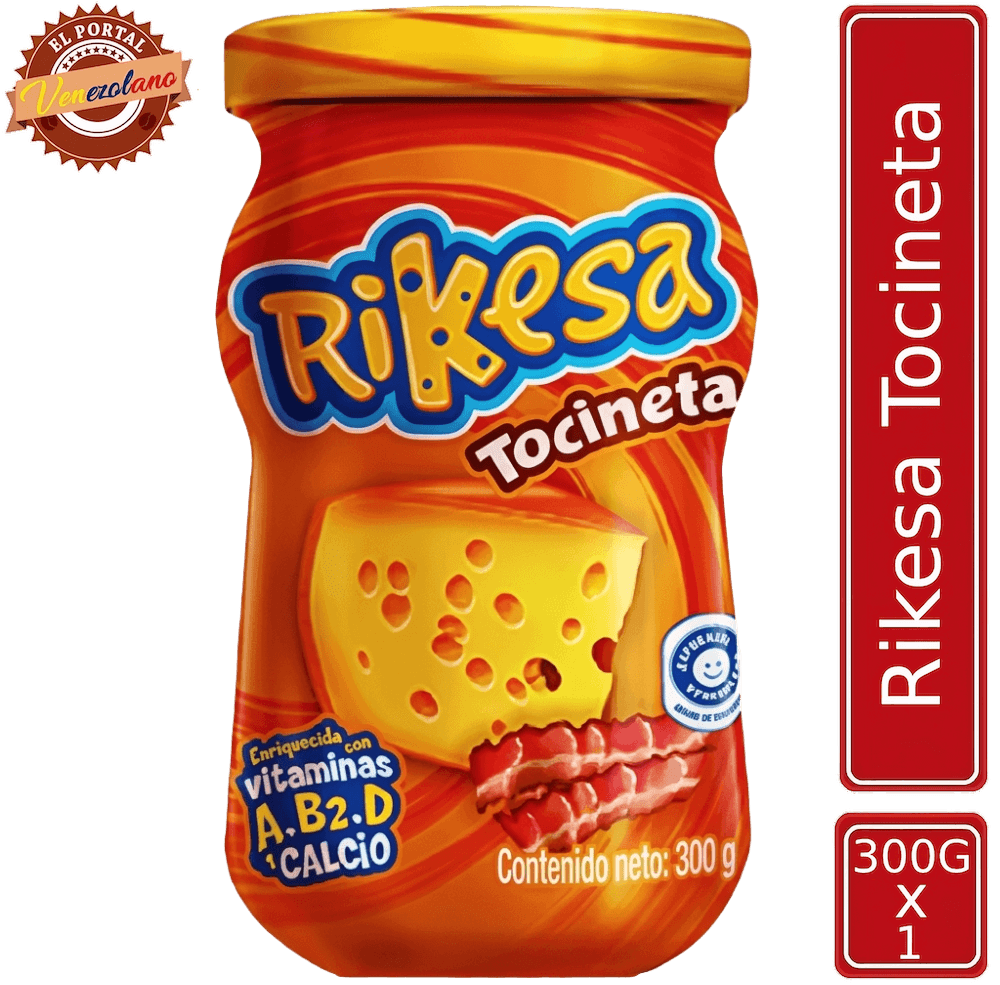 Rikesa Tocineta Queso Fundido 300g Original Venezuela