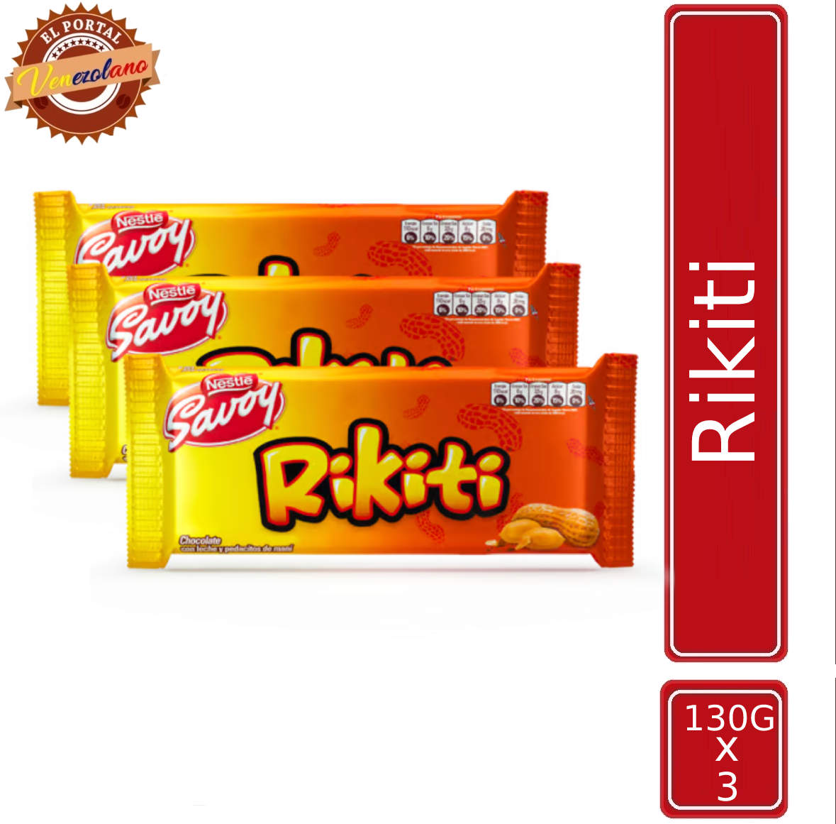 Chocolates Rikiti 130G Venezuela x 3