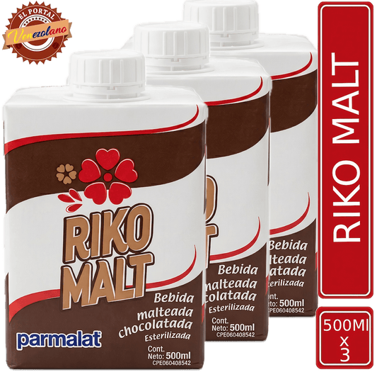 Riko Malt 500Ml Venezuela x 3 Unidades