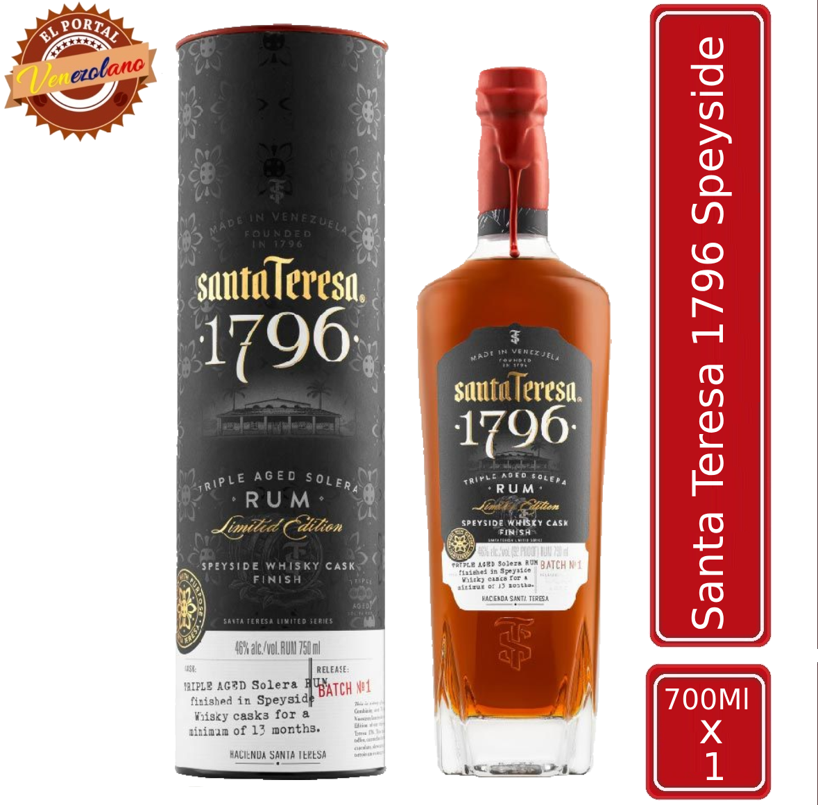 Ron Santa Teresa Speyside  1796 Venezuela