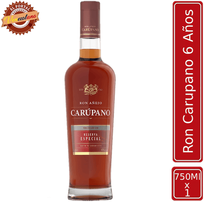 Ron Carúpano Reserva Especial 6 años venezolano, disponible en Colombia