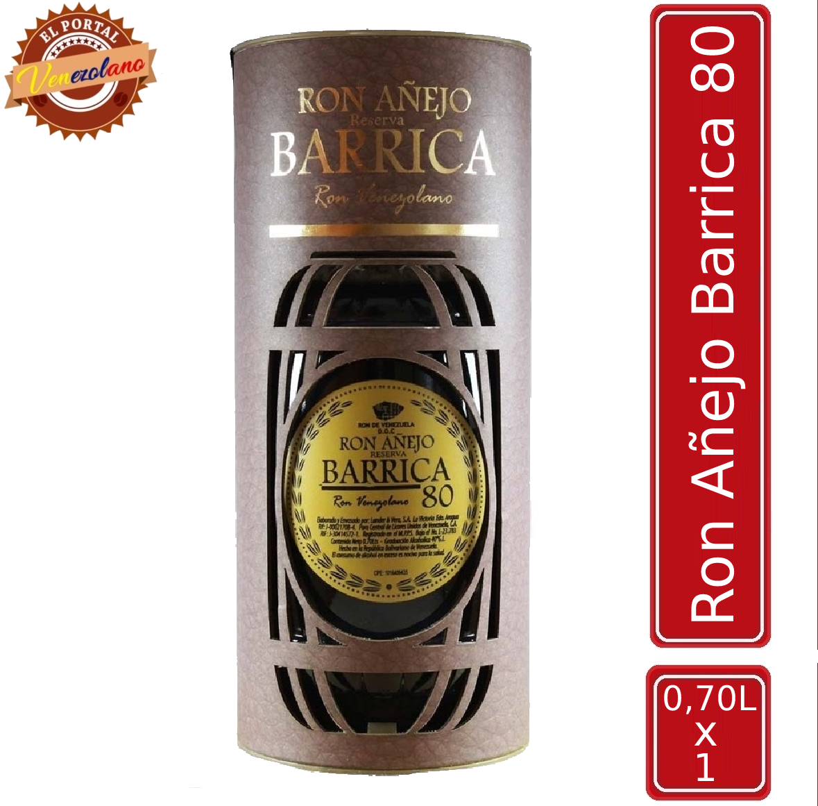 Ron Barrinca 80 Venezuela