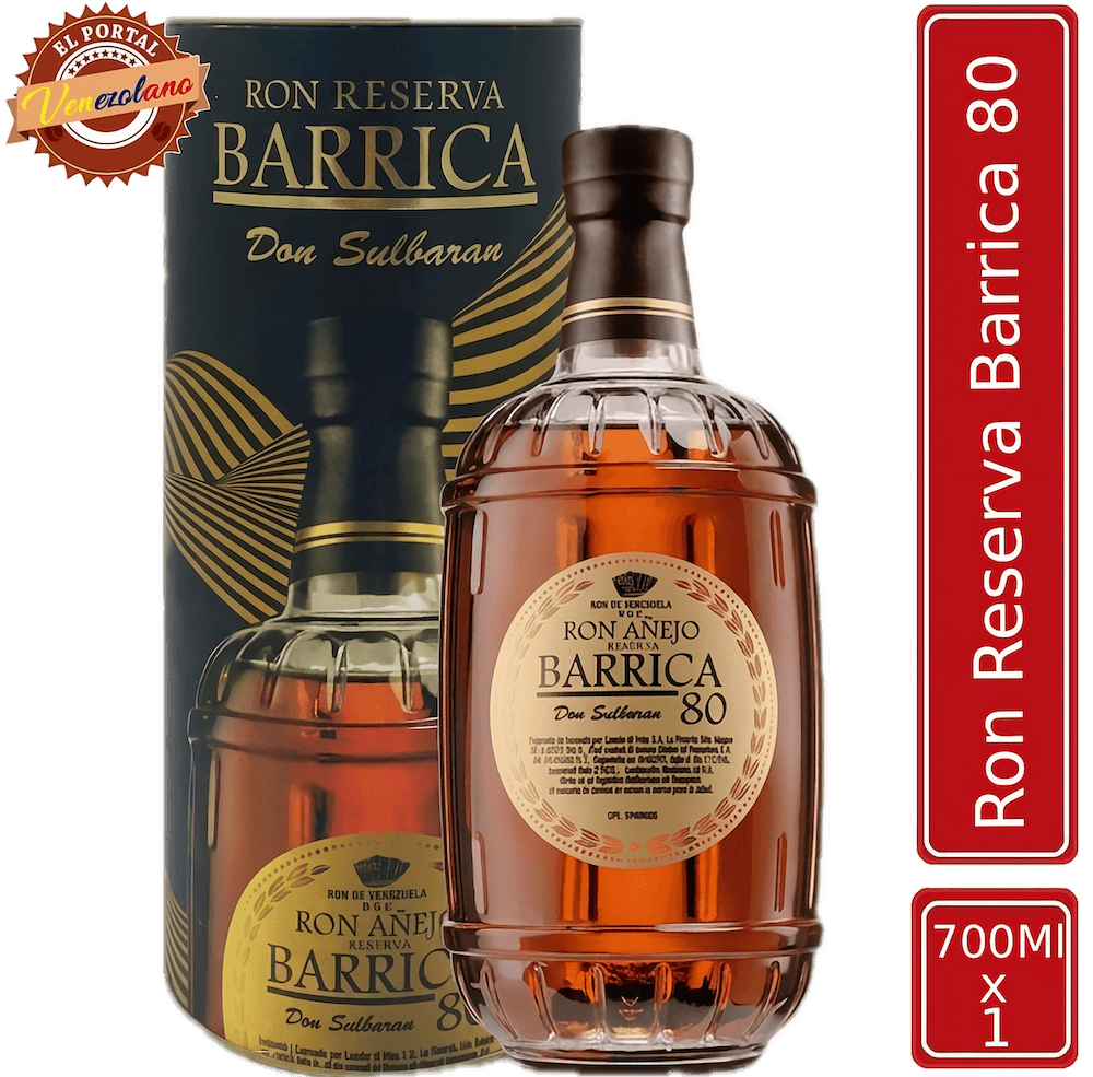 Ron Reserva Barrinca 80 venezolano, disponible en Colombia